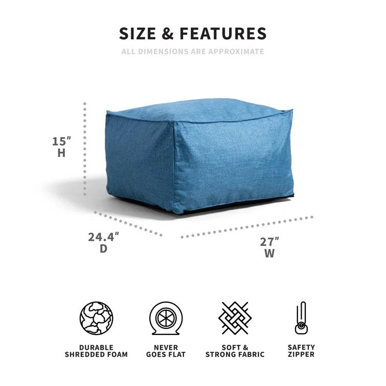 Big Joe Upholstered Pouf