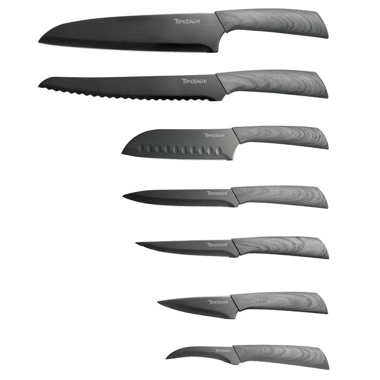 Tomodachi Raintree Ash 13 Piece Cutlery Knife Block Set