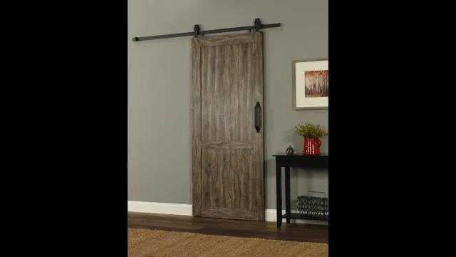 LTL Home Products Millbrooke 84'' Hollow Paneled with Installation Hardware Kit Barn Door
