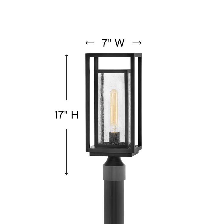 Hinkley Republic Black 1 - Light 17" H Hardwired Lantern Head