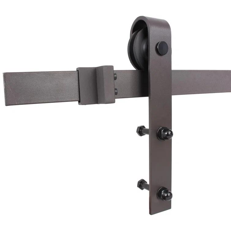 Calhome Paneled Manufactured Wood And Metal Barn Door With Installation Hardware Kit