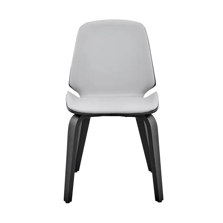 Holly Leatherette Dining Chair with Slightly Curved Seat