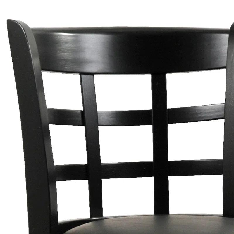 Benjara Swivel Solid Wood Counter Stool