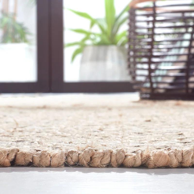Union Rustic Abbie-J Hand Woven 0.8 Jute 0.2 Cotton Striped Rug