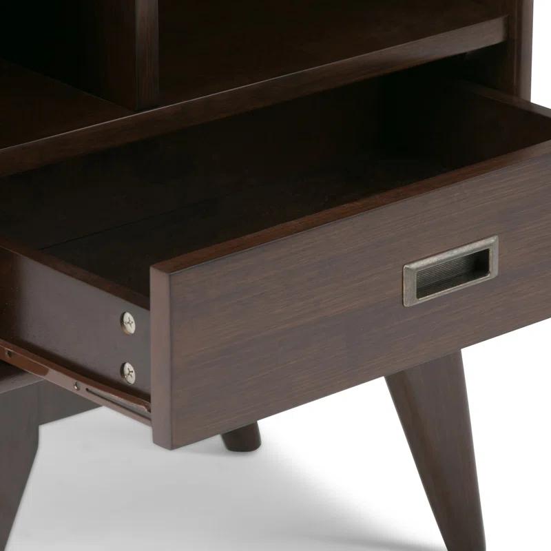 Simpli Home Draper Storage Bookcase
