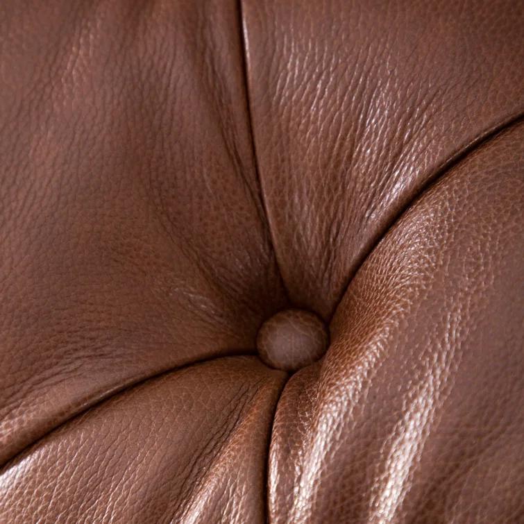 Freddie 95'' W Leather Sofa