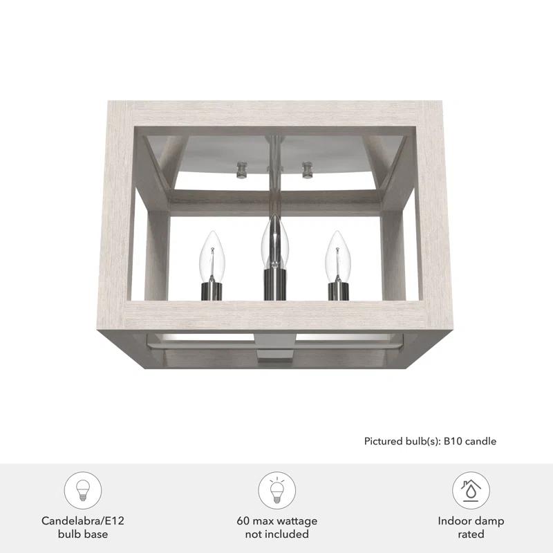 Hunter Fan Squire Manor 4 Light Flush Mount Ceiling Light Fixture