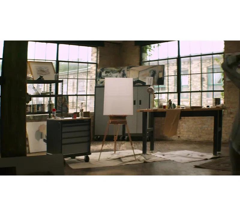 Adjustable Height Hardwood Workbench