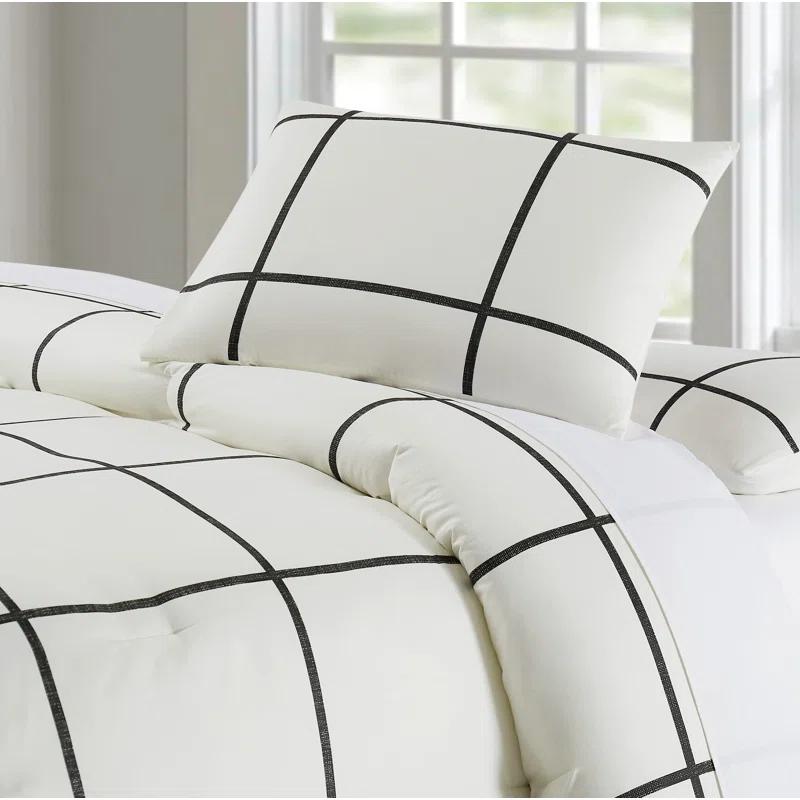 Truly Soft Checkered Comforter Set