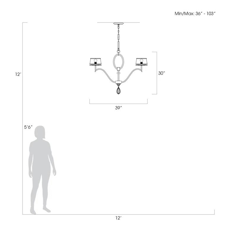 Fine Art Handcrafted Lighting Allegretto 6 - Light Classic / Traditional Chandelier