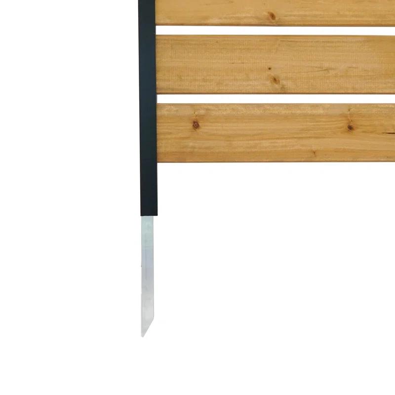 60.5in H x 38.625in W (1 Panel) No Dig Enclo Concord Cedar Wood Privacy Screen, Great to Hide Trash Cans, Decorative Patio Privacy Screen, Outdoor Privacy Fence Panel, Air Conditioner Fence, EC18022