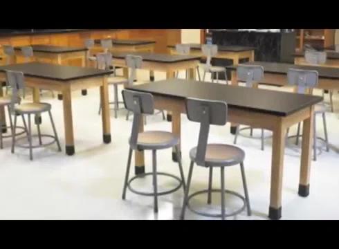 National Public Seating Heavy Duty Steel Stool With Backrest