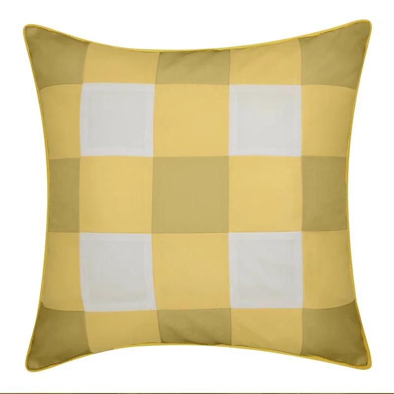 Fresh Ideas Edie@Home Gingham Indoor/Outdoor Reversible Throw Pillow