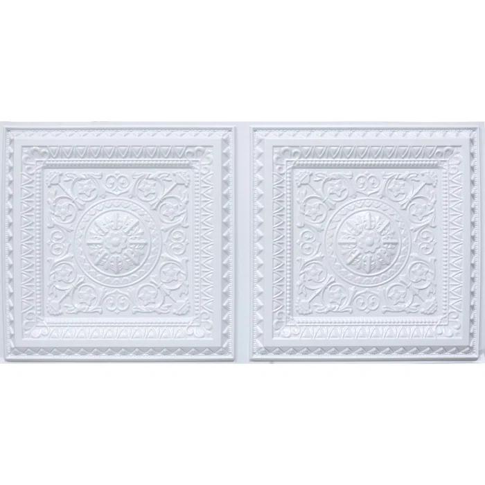 uDecor Economy La Scala Drop-In PVC Ceiling Tile (Set of 10)