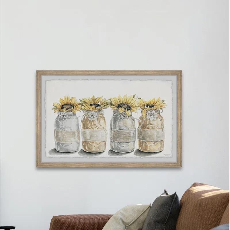 Marmont Hill " Floral Bloom Arrangement " Painting Print