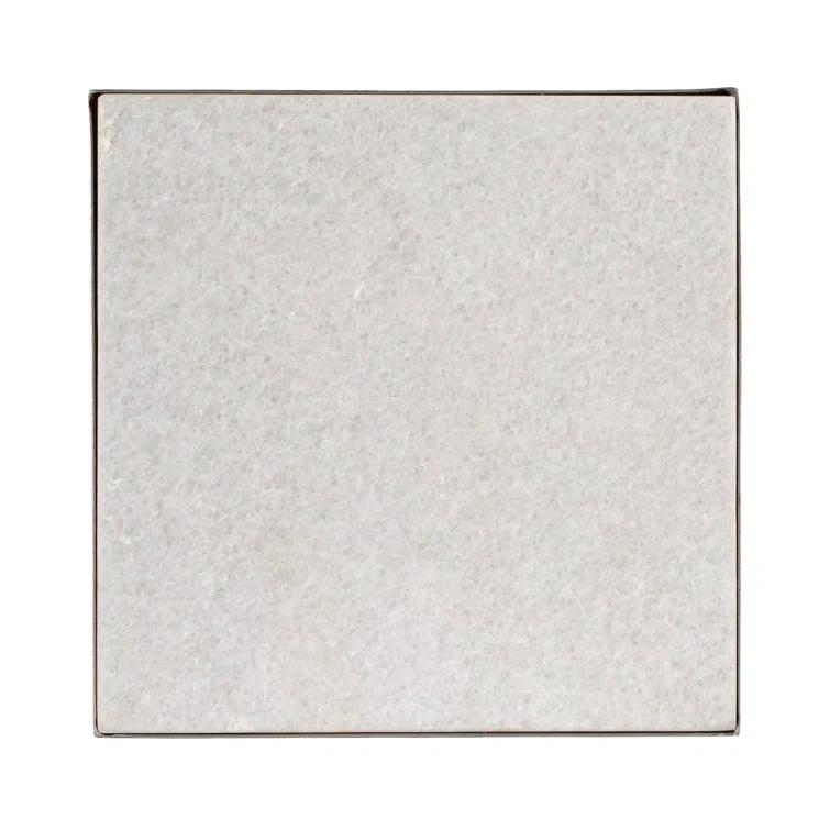 Imogen White Marble Side Table