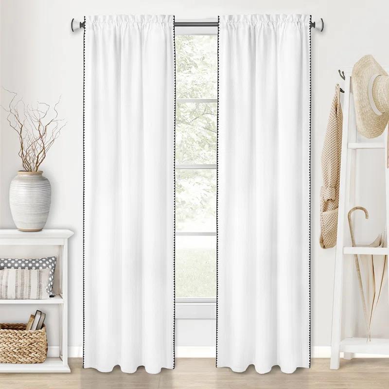 Achim Importing Co Polyester Semi Sheer Curtain Single Panel