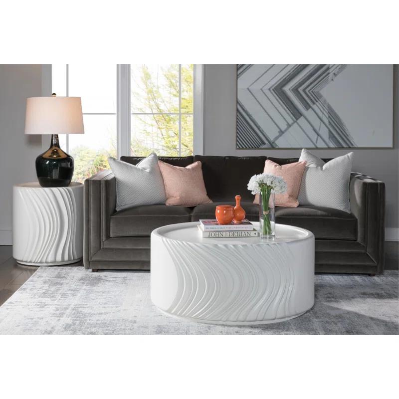 Artistica Home Signature Designs Volante Rnd Drum Cocktail Table