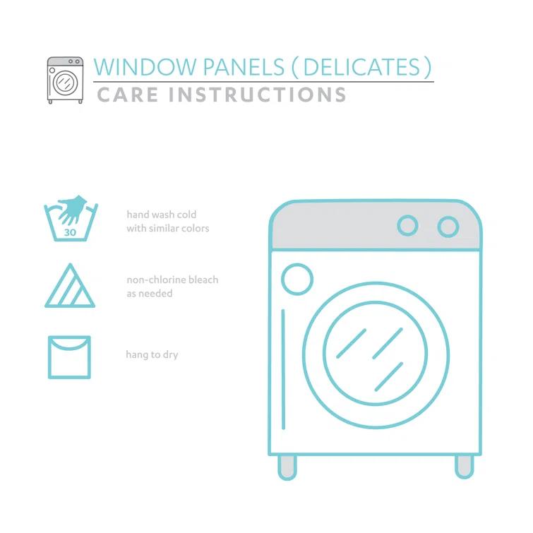 Lush Decor Linen Lace Linen Curtain Pair (Set of 2)