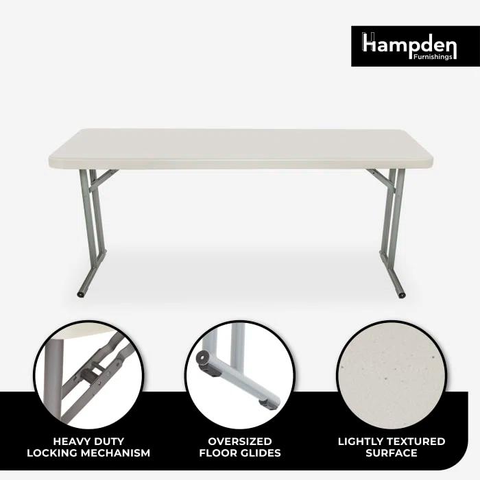 Hampden Furnishings Baldwin Seminar Portable Folding Table