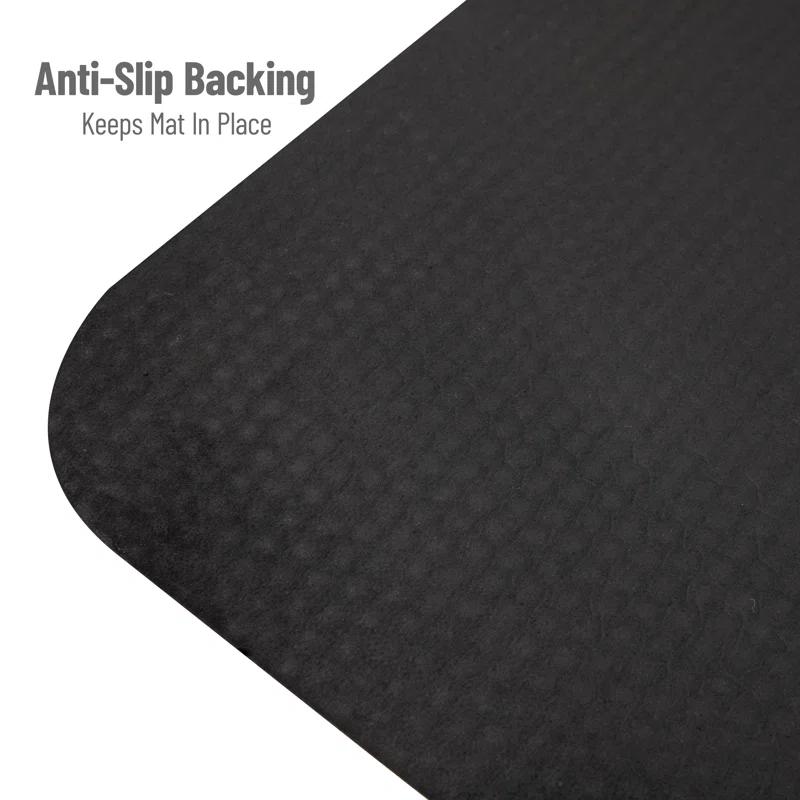 Mind Reader Mind Reader Anti Fatigue Kitchen Mat, Standing Desk Mat, Cushioned Mat, Office, Kitchen, Rubber, 39.5 x 20.25 x 0.75