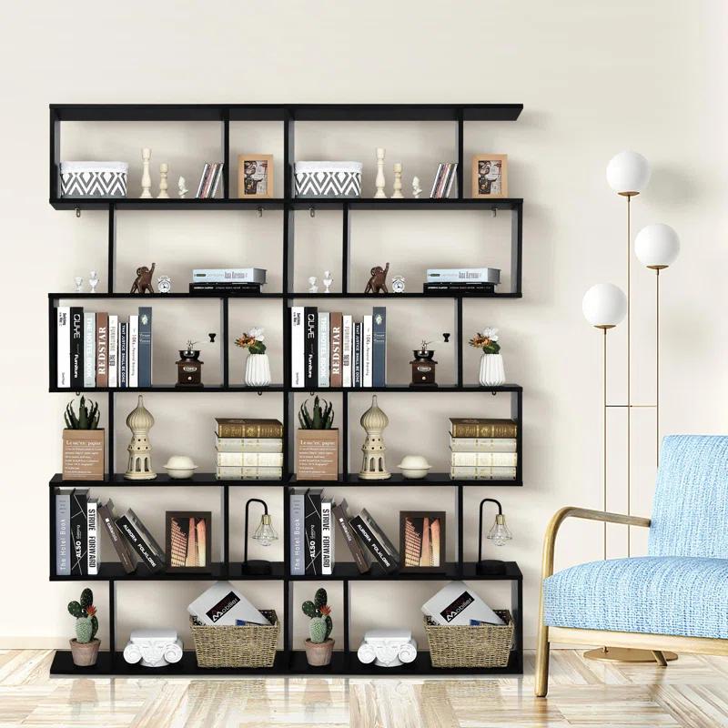 Latitude Run® Pomp Geometric Bookcase