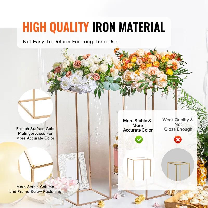 VEVOR VEVOR 31.5inch High Metal Wedding Flower Stand Floral Display Racks (Set of 2)