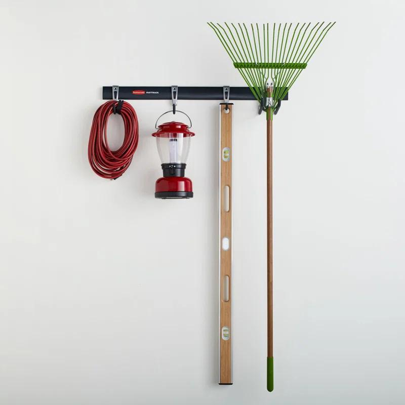 Rubbermaid Rubbermaid Garage FastTrack 5-Piece Starter Kit, Black/Grey