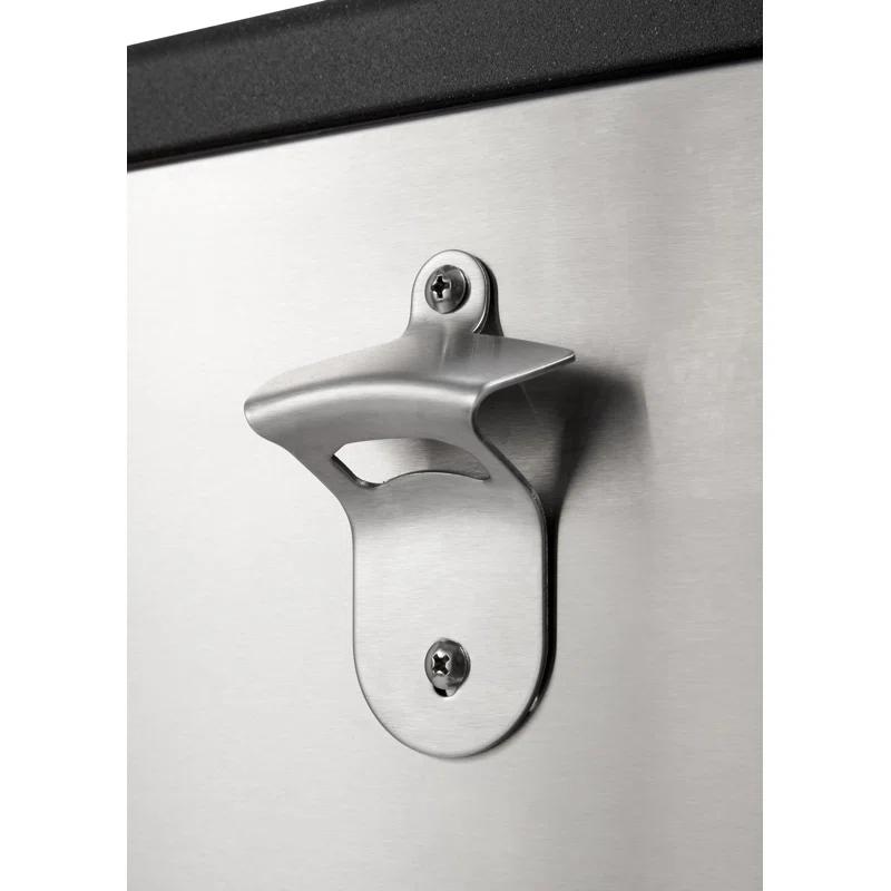 Trinity TRINITY 100 Qt./25 Gal. Stainless Steel Wheeled Cooler w/ Detachable Tub