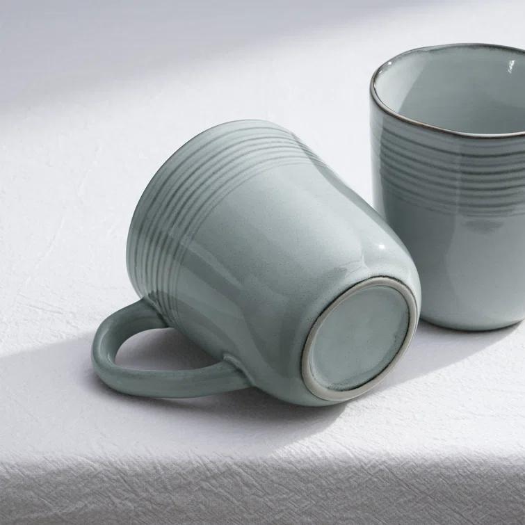 Evansburg 14oz Stoneware Coffee Mug- Service for 4 (Set of 4)
