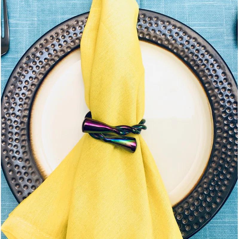 Classy R Us Metal Napkin Ring (Set of 8)