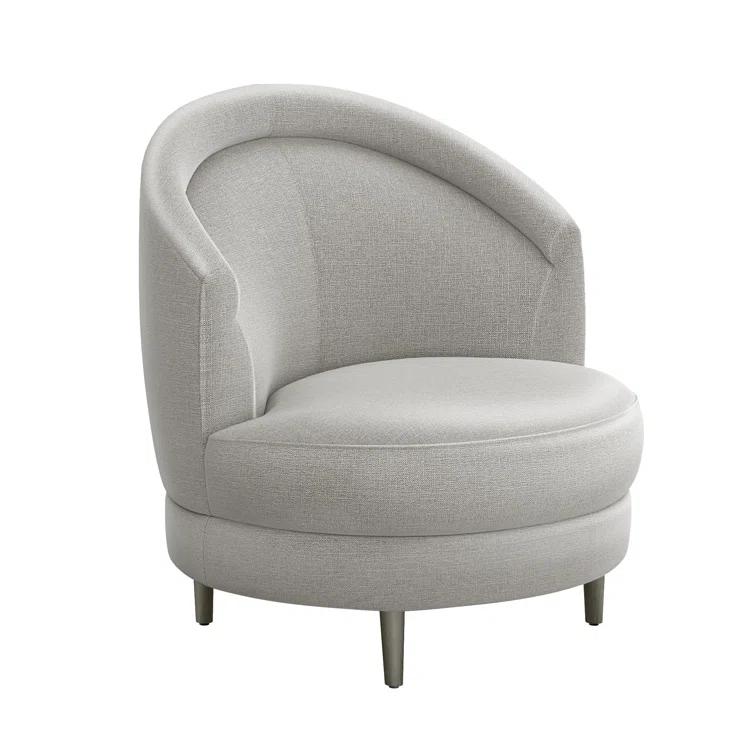 Interlude Capri Upholstered Swivel Barrel Chair
