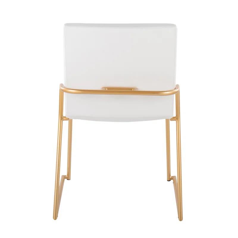 Everly Quinn Gradin Faux Leather Side Chair (Set of 2)