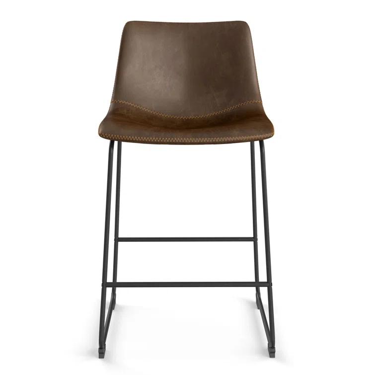 Nia Vegan Leather Bar & Counter Stool (Set of 2)