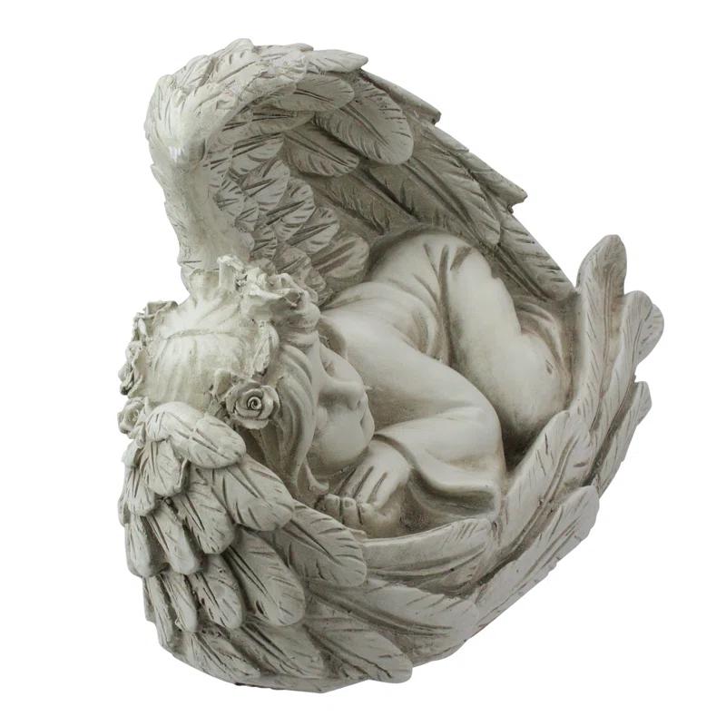 Northlight Seasonal 16" Sleeping Heavenly Angel Outdoor Garden Statue