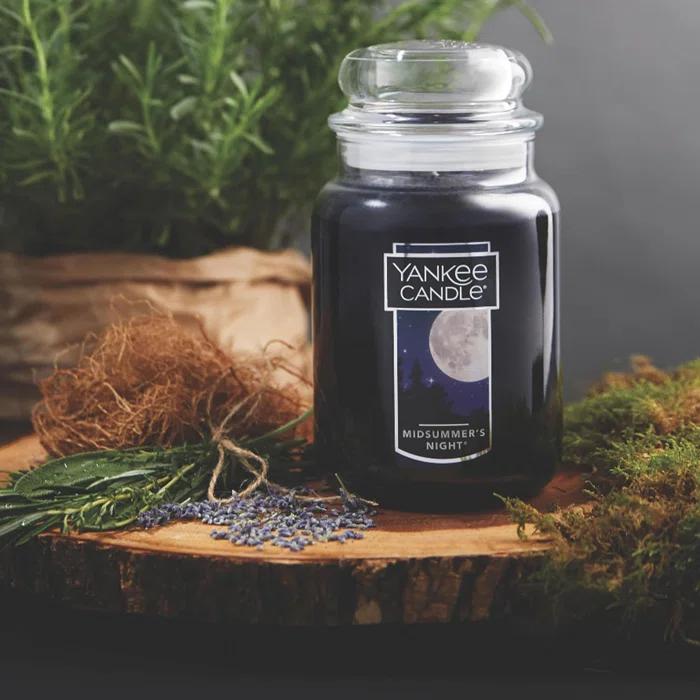 INKEDZ Candle MidSummer's Night Scented, Classic Large Single Wick Jar Candle, 22oz with Over 110 Hours of Burn Time, Ideal for Dinner Parties, Relaxing Saturdays, and Special Occasions