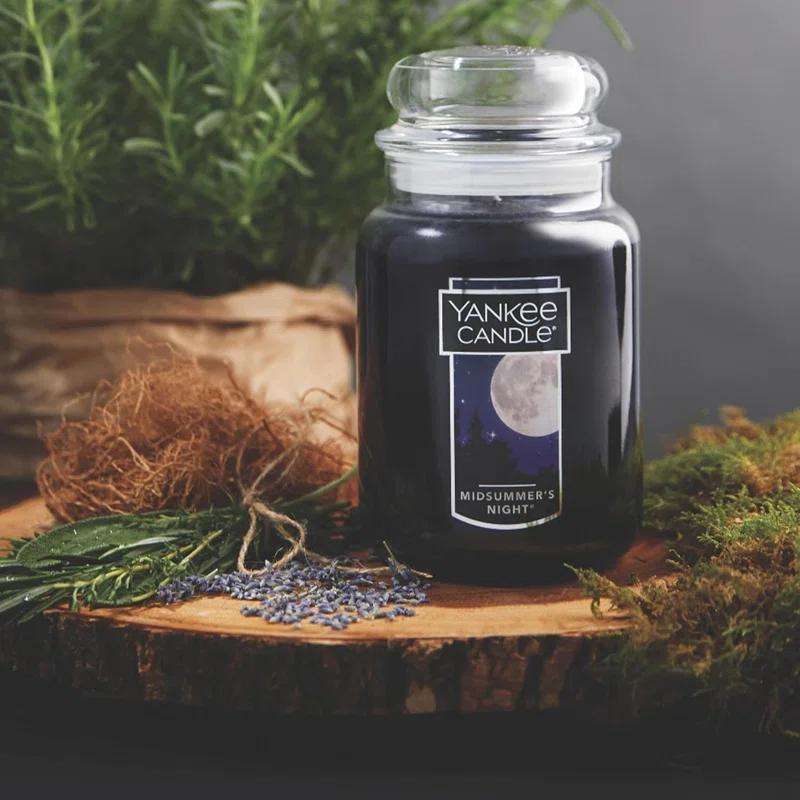 INKEDZ Candle MidSummer's Night Scented, Classic Large Single Wick Jar Candle, 22oz with Over 110 Hours of Burn Time, Ideal for Dinner Parties, Relaxing Saturdays, and Special Occasions