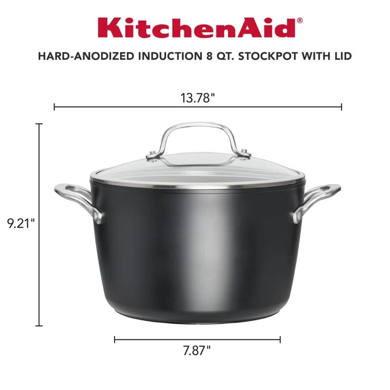 KitchenAid ® Hard Anodized 8-Qt. Covered Stockpot