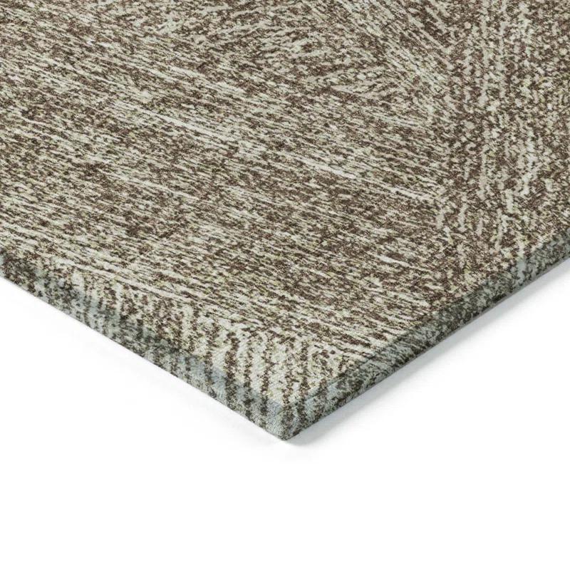 Chayden ACN991 1'8" x 2'6" Machine Washable Gray Indoor/Outdoor Area Rug