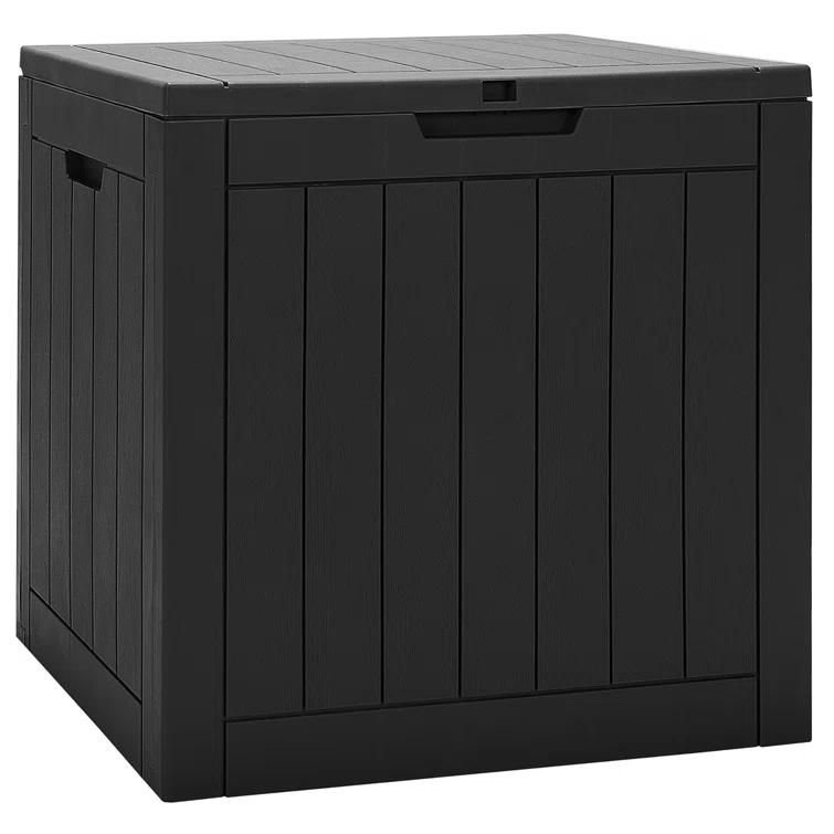 Costway Costway 22'' W 30 Gallons Water Resistant Plastic Deck Box