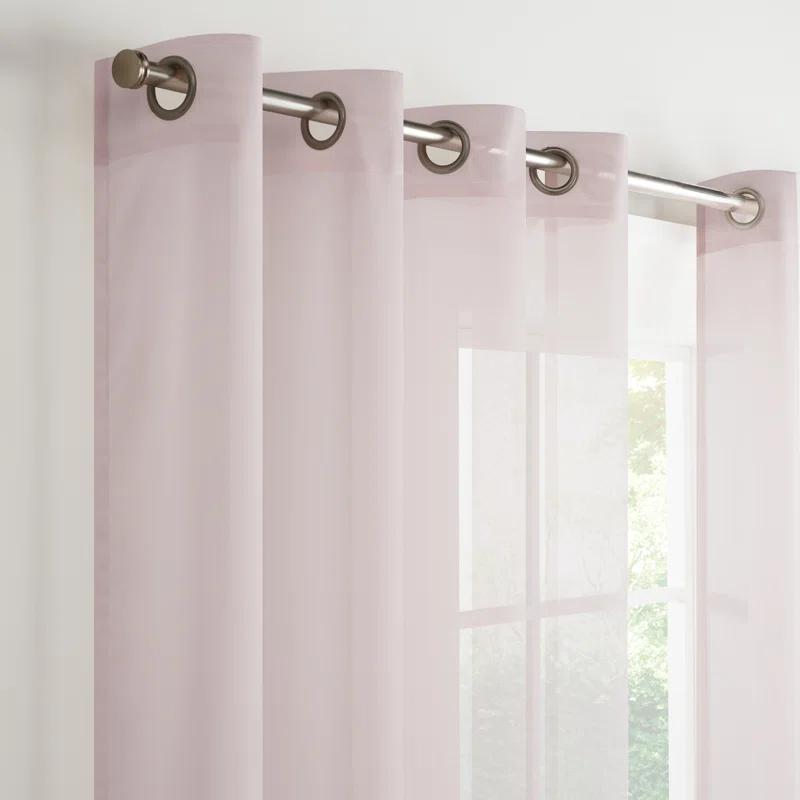 Eclipse Livia Sheer Voile Grommet Curtain Panel