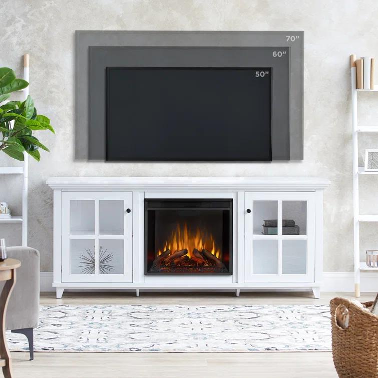 Real Flame Norwell 73" TV Stand with Electric Fireplace by Real Flame