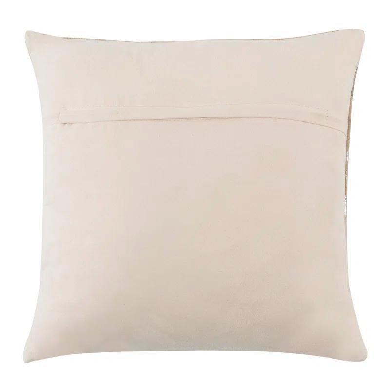 Safavieh Geometric Cowhide Reversible Throw Pillow