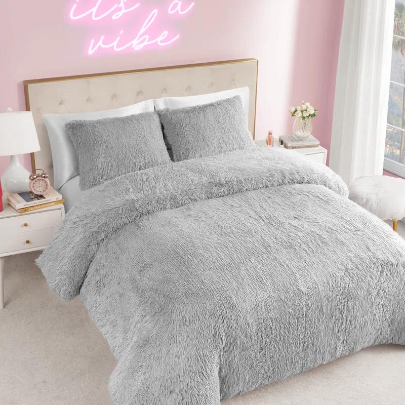 Juicy Couture Juicy Couture Shaggy Faux Fur Comforter & Shams Bedding Sets