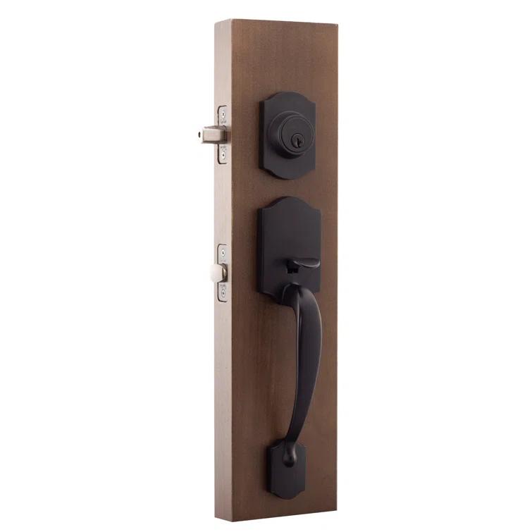 Copper Creek Copper Creek Handleset with Single Cylinder Deadbolt and Copper Creek Door Lever and Colonial Rosette