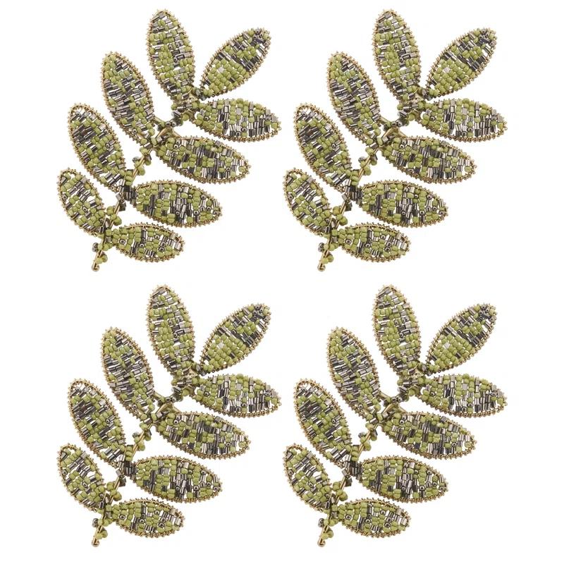 Saro Napkin Ring Collection Iron Napkin Ring (Set of 4)