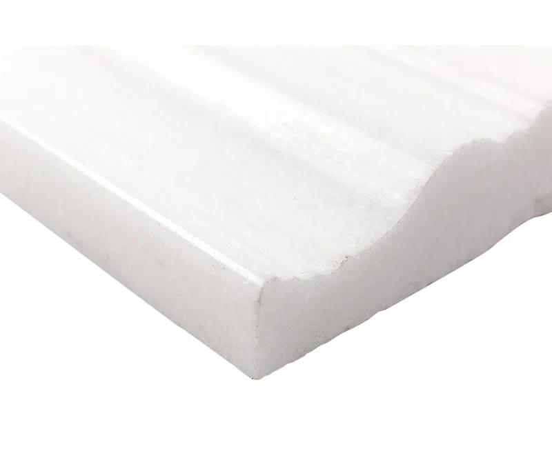 Bond Tile 12'' L x 4.75'' W Marble Tile Trim