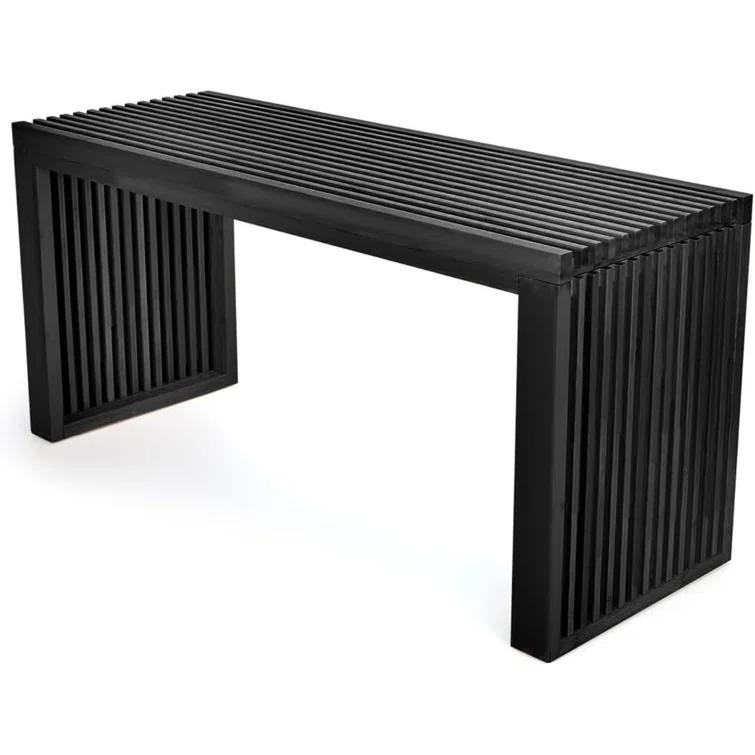 Latitude Run® Seamas Bamboo Bench, Farmhouse Dining Bench Entryway Bench for Living Room, Hallway, Bedroom, Bathroom