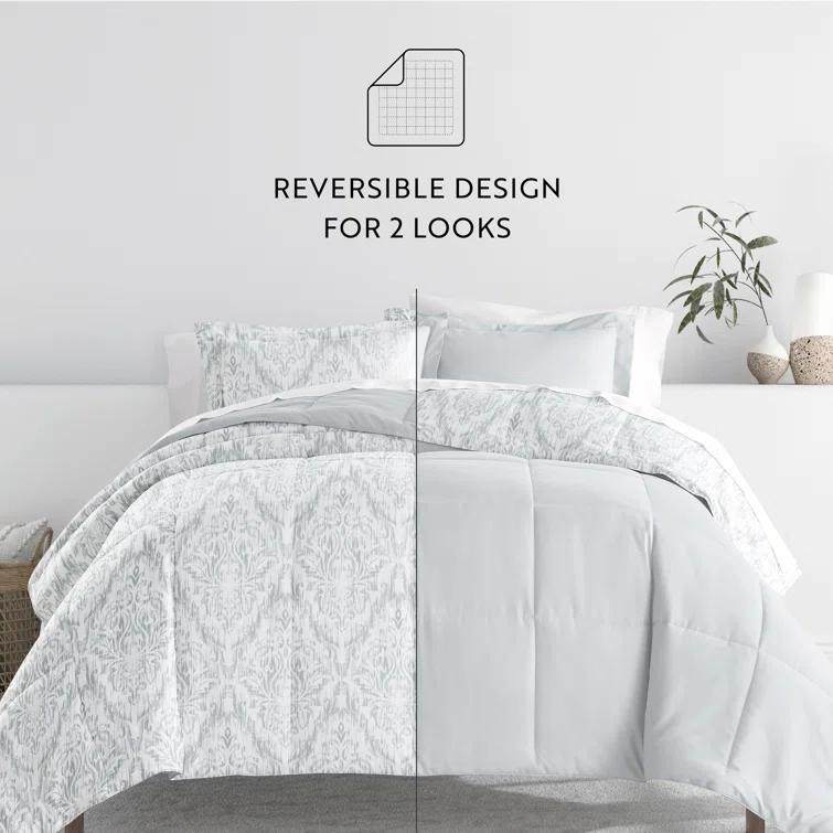 IEnjoy Home 7-Piece Bedding Bundle - Pattern Comforter and Sheet Set