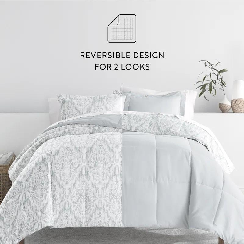 IEnjoy Home 7-Piece Bedding Bundle - Pattern Comforter and Sheet Set
